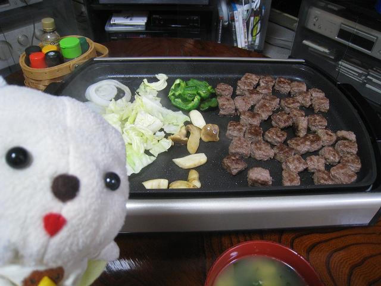 ひき肉サイコロステーキ（5）