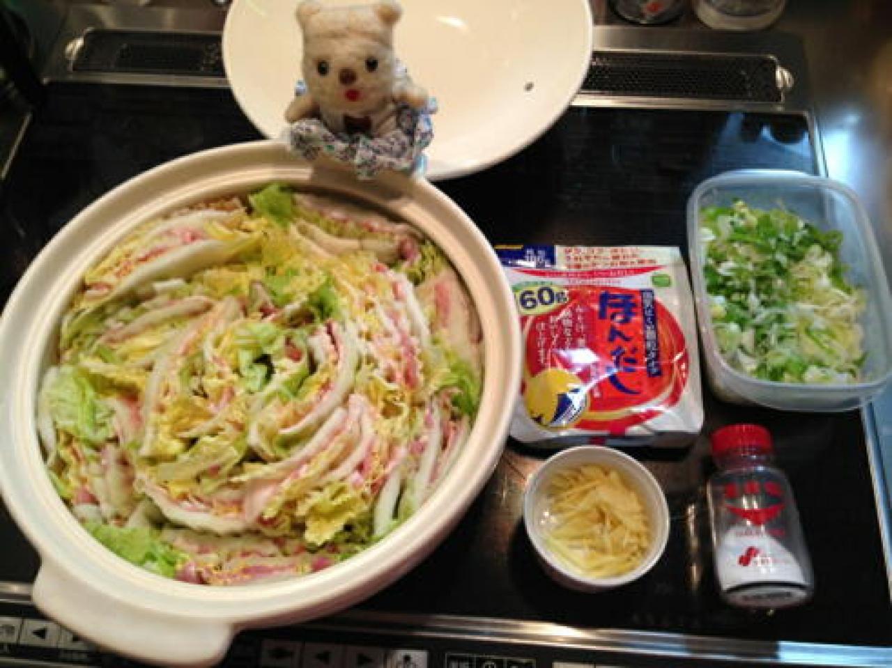 豚バラ肉と白菜の重ね鍋（2）
