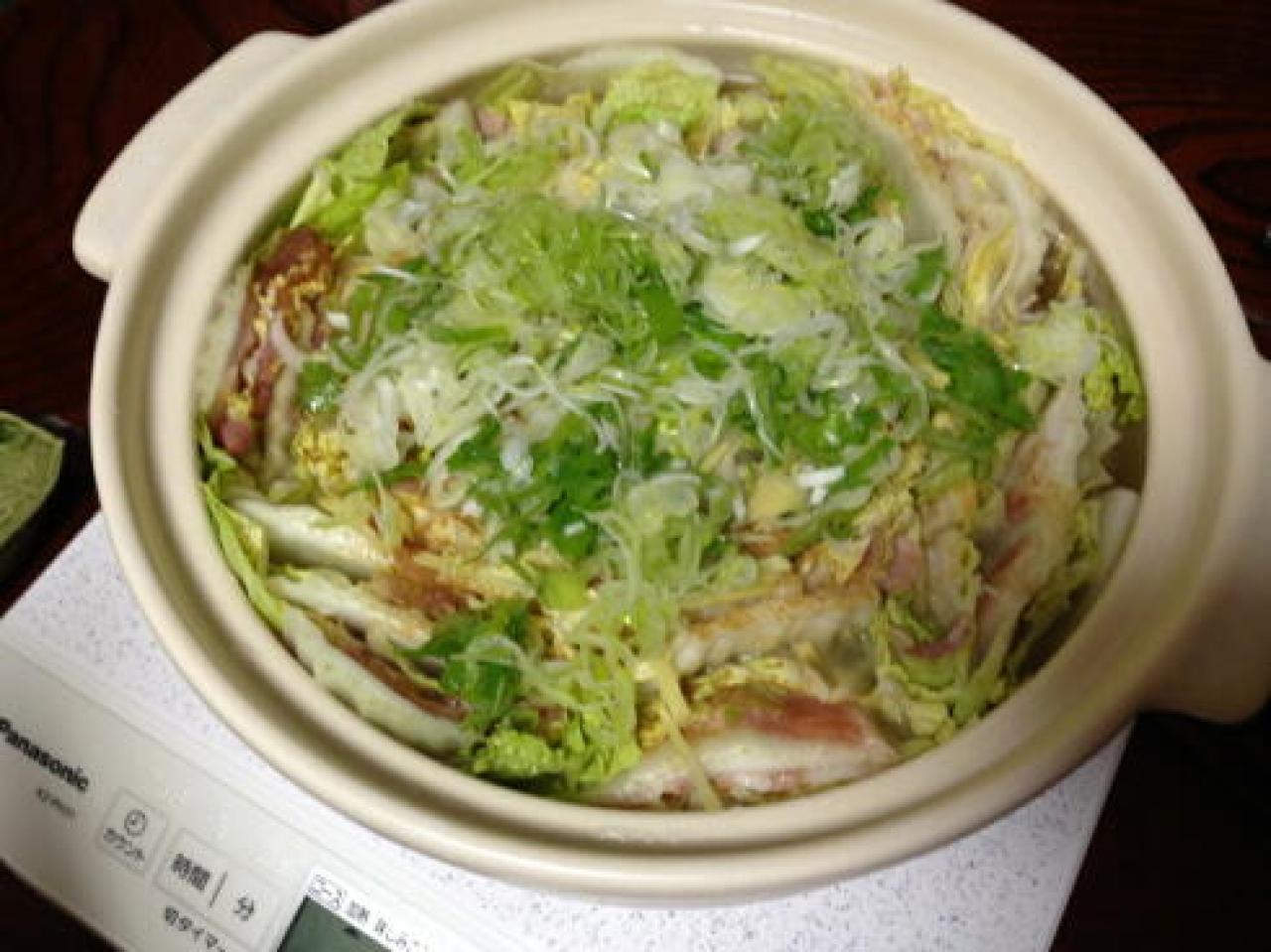 豚バラ肉と白菜の重ね鍋（3）
