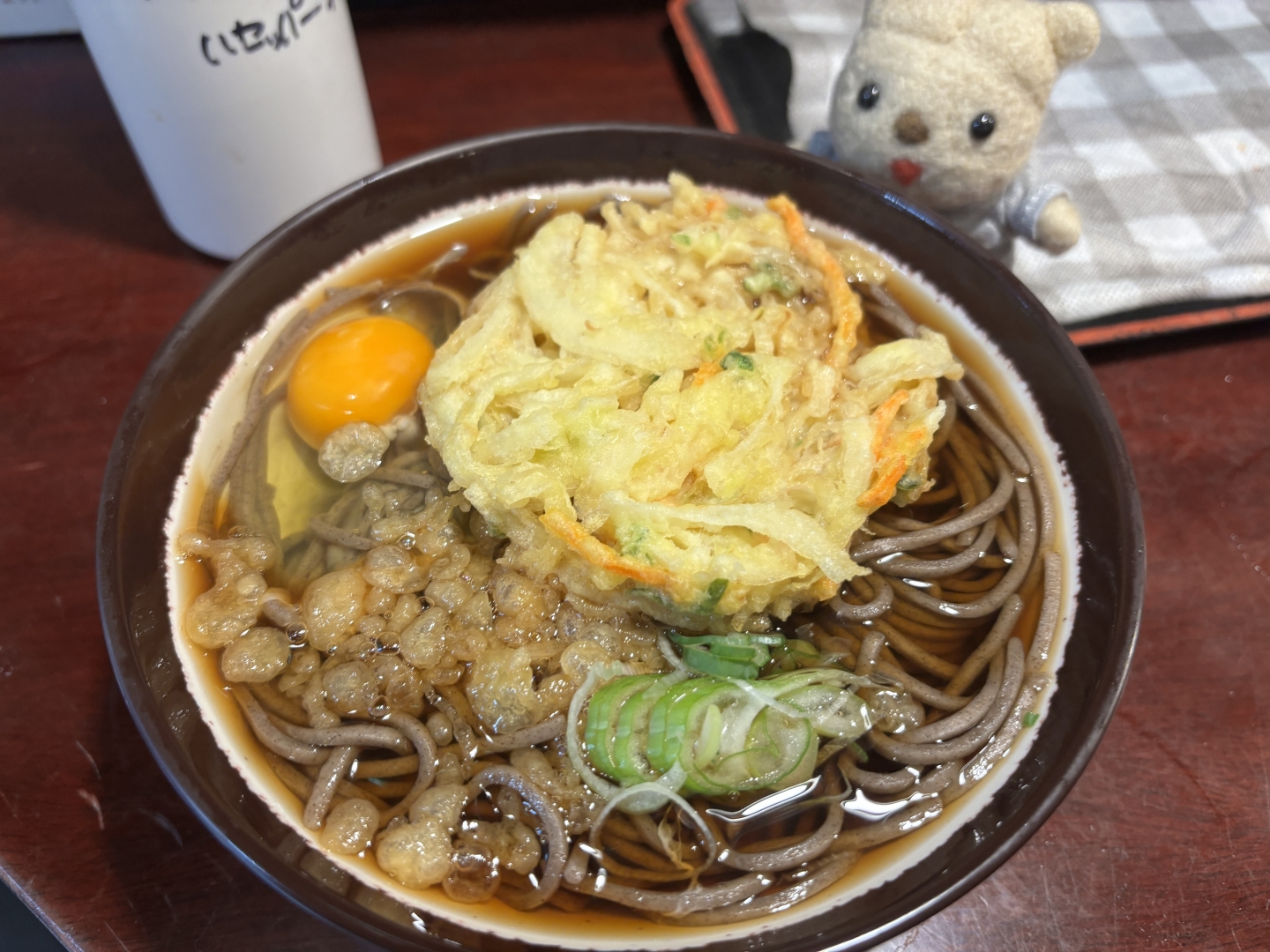 天ぷら玉子そば