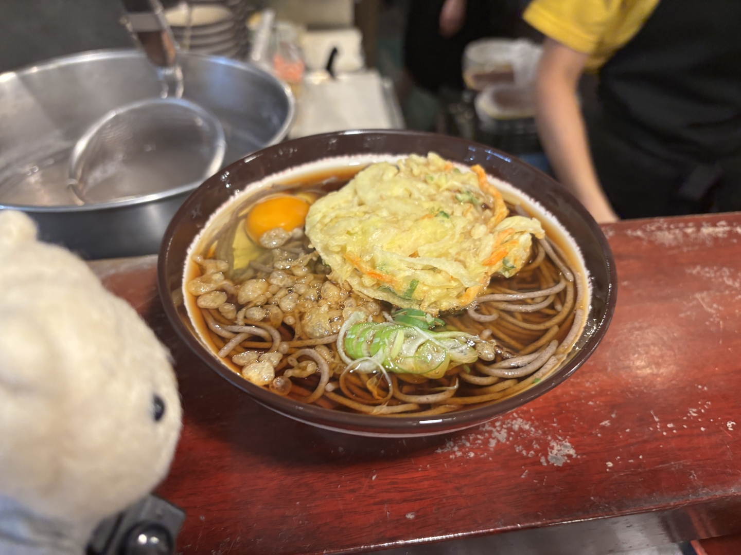 天ぷら玉子そば