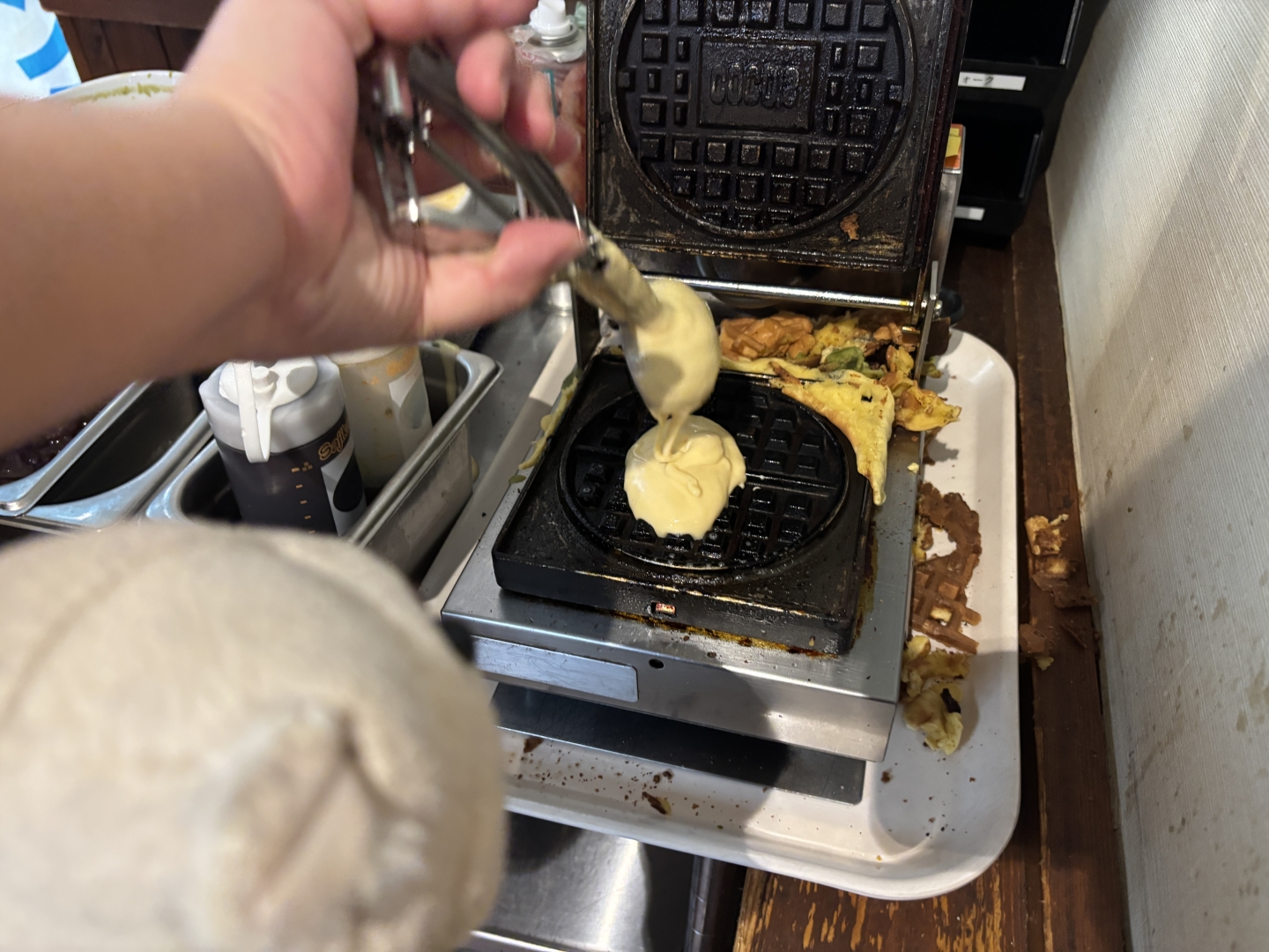 ワッフルを作る