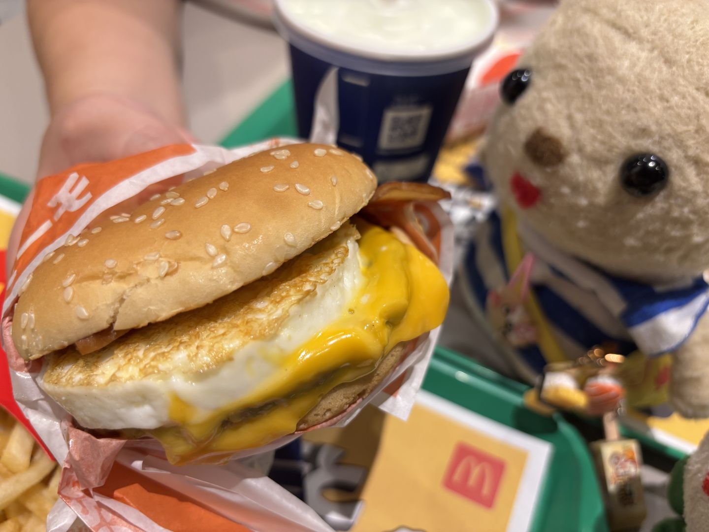 チーズ月見バーガー