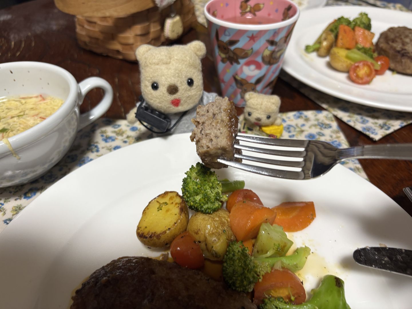 ファイターズハンバーグを頂く