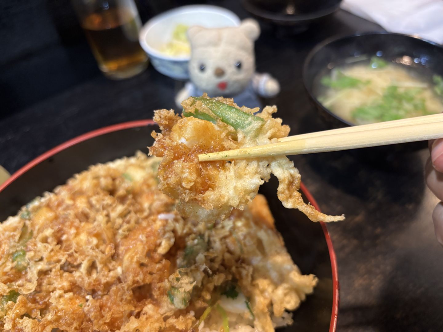 かきあげ天丼おいしいのだ