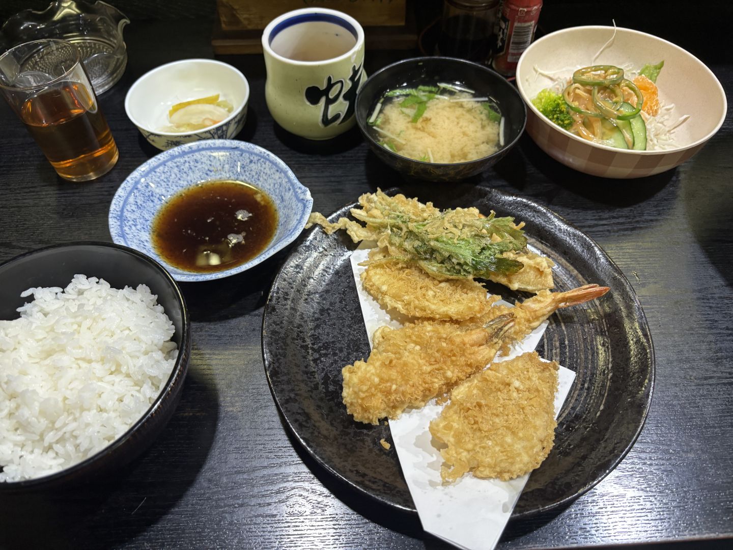 天麩羅定食サラダ付