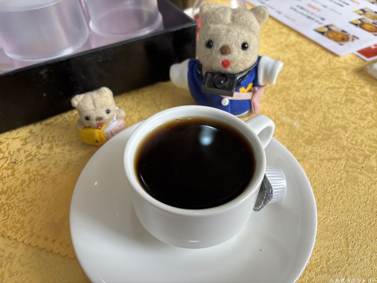 食後はコーヒーでほっと一息