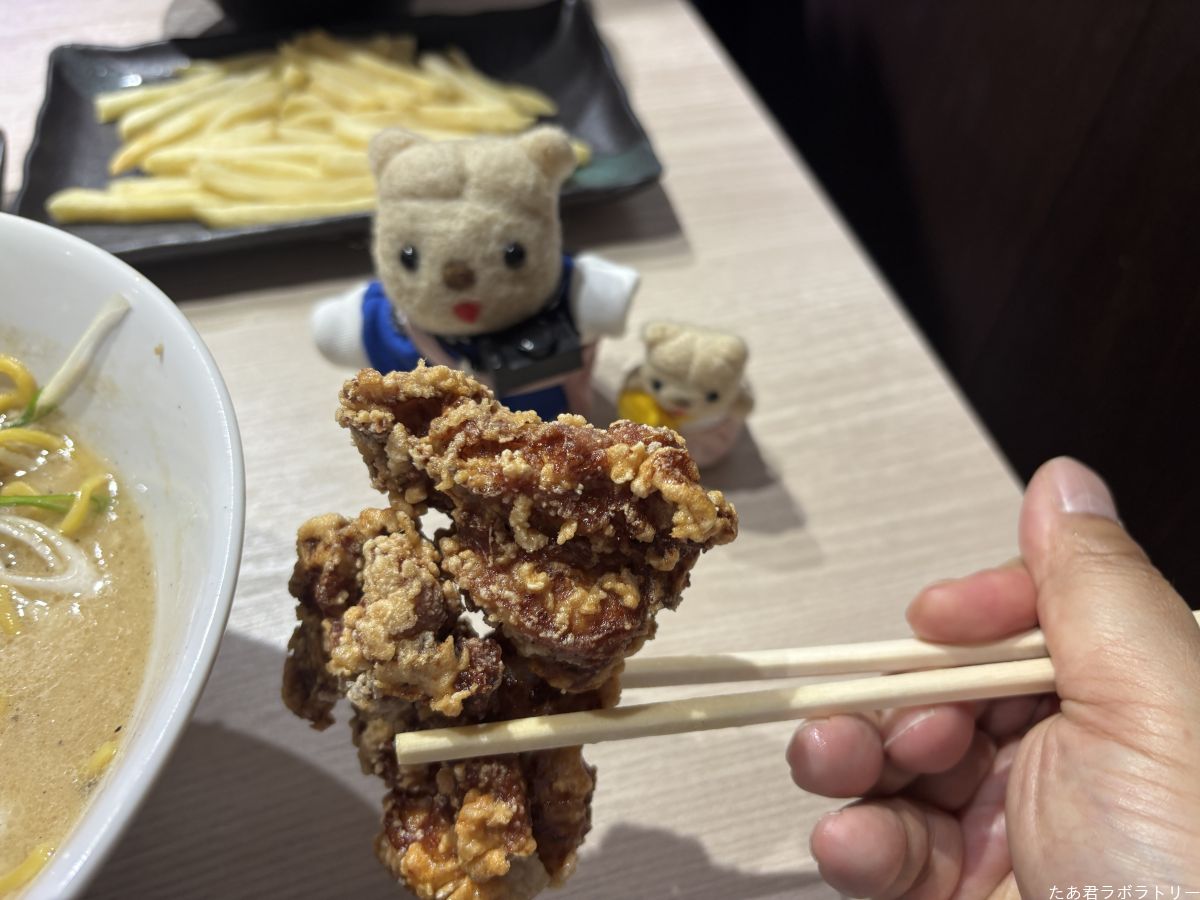 特製ソースでいただく